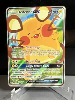 Pokemon TCG Dedenne GX 195a/214 Alternate Art Promos Holo Collectible Card - Image 1