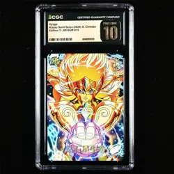 CGC Pristine 10 KAYOU 2024 Saint Seiya CCG Card SS-BUR-015 Hyoga 107/499 - Image 2