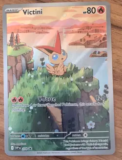 Pokemon TCG Victini Full Art Holo Black Star Promo Card 208 - Image 1