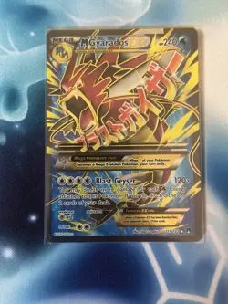 Mega M Gyarados EX 115/122 Breakpoint Ultra Rare Full Art Holo Pokemon Card NM - Image 1