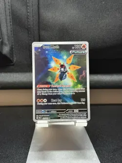 Pokemon Iron Moth TCG Holo Card 187/182 Sv04: Paradox Rift - Image 1
