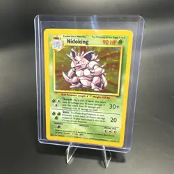 Pokemon TCG Nidoking Base Set Holo Unlimited Rare Card 11/102 LP/NM - Image 1