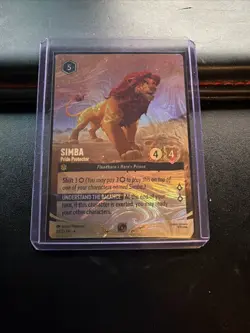 Disney Lorcana Challenge Promo Simba Pride Protector Foil Card! - Image 1