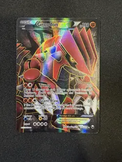 Pokemon Groudon EX Full Art Holo Card 106/108 Dark Explorers - Image 1