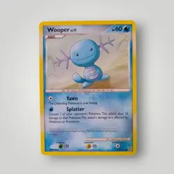 Pokemon TCG 2007 Secret Wonders Wooper LV.11 118/132 Basic Common Card - Image 1