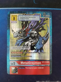 Digimon Card Game - MetalGreymon Alternate Art - BT1-114 SEC - NM - Image 1