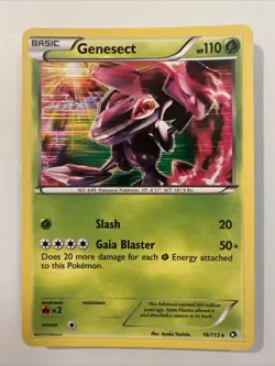 GENESECT 16/113 Legendary Treasures rare HOLO Pokemon card Near Mint NM/VLP - Image 1