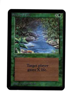 Stream of Life Alpha NM-/LP faint scratch MTG Magic the Gathering - Image 1