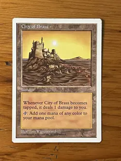 MTG - Magic the Gathering - City of Brass - Fifth Edition - Image 1