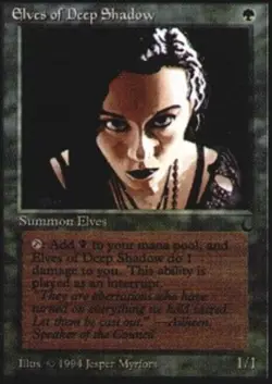 [1x] Elves of Deep Shadow Slight Play, English The Dark MTG Magic - Image 1