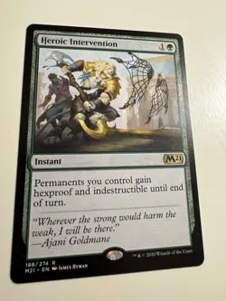 Magic The Gathering: Heroic Intervention. Regular. NM. - Image 2