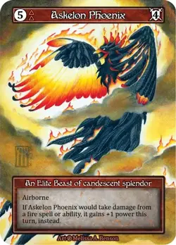 Sorcery: Contested Realm Beta Askelon Phoenix Elite Foil NM - Image 1