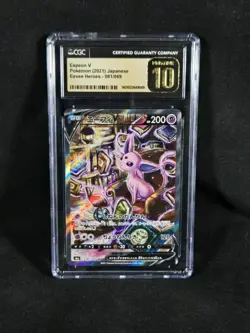 Pokemon Japanese Eevee Heroes Espeon V 081/069 Alt Art CGC 10 Pristine POP 104 - Image 2