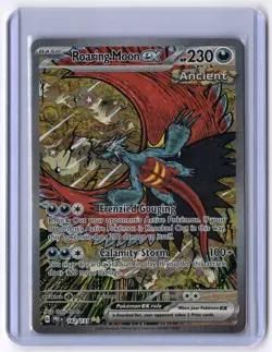 Roaring Moon ex 162/131 Special Illustration Rare Holo NM Pokemon SV: Prismatic - Image 1