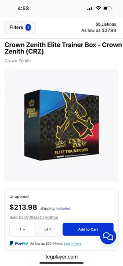 Pokemon TCG Crown Zenith Elite Trainer Box ETB - Image 2