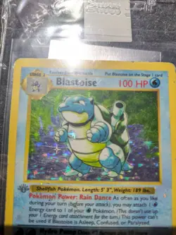 Pokemon TCG First Edition Grey Stamp Blastoise - Image 1