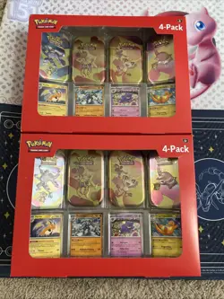 Set Of 2 Sam’s Club Pokemon 151 Mini Tin 4 Pack NEW/SEALED/SHIPS FAST - Image 1