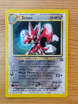 Pokemon TCG Scizor Black Star Promo #33 LP/NM WOTC. - Image 1
