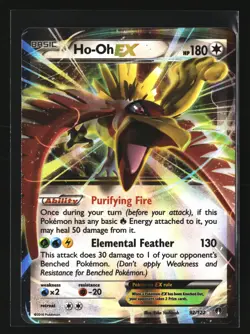 Pokemon HO-OH EX 92/122 Ultra Rare Holo (2016 XY BREAKpoint) LP/Light Play - Image 1