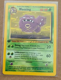 Pokemon WOTC Weepinbell 48/64 Jungle Set 1st Edition Uncommon - Image 1