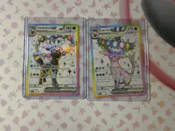 Pokemon TCG Umbreon And Espeon Black Star Promo SVP175 SVP176 Figure Collection - Image 1