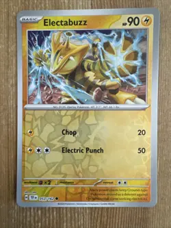 Pokemon TCG Electabuzz Scarlet & Violet-Temporal Forces 053/162 Reverse Holo NM - Image 1