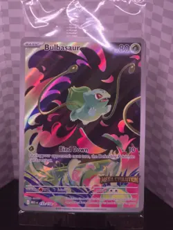 2025 Pokemon Mega Evolution Bulbasaur Promo 133/132 STAMPED - Image 1