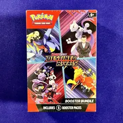 Pokemon TCG: Destined Rivals Booster Bundle 6 Packs Factory Sealed English - Image 1