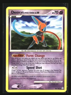 Pokemon DEOXYS SPEED FORME 26/146 Non Holo (2008 Legends Awakened) LP/Light Play - Image 1