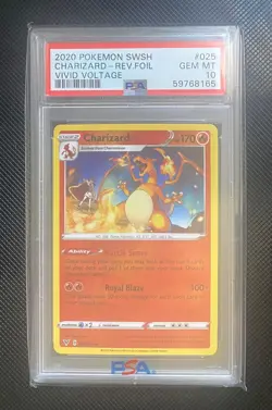 Pokemon Charizard Vivid Voltage Reverse Holo PSA10 - Image 1