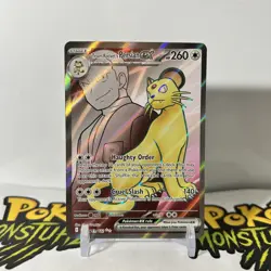 Pokemon TCG - Team Rocket’s Persian EX 219/182 - Destined Rivals - NM - Image 1