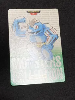 Machoke Carddass Monsters Collection Bandai 1996 Pokemon Japanese NM+ - Image 3