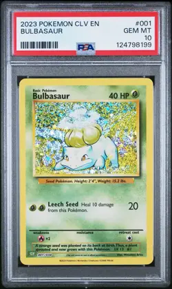 PSA 10 Pokemon Bulbasaur Holo Classic Collection 2023 Gem Mint - Image 1