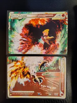 POKEMON HO-OH LEGEND HGSS 111 (Top)& 112(Bottom) HOLO SET - NM - Image 1