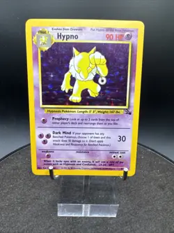 Pokemon TCG Hypno Fossil 8/62 Holo Unlimited Holo Rare - Image 1