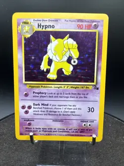 Pokemon TCG Hypno Fossil 8/62 Holo Unlimited Holo Rare - Image 2