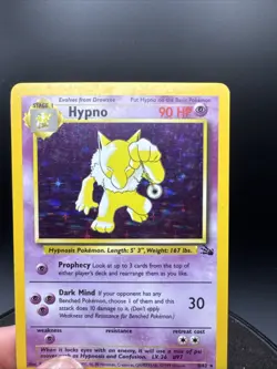 Pokemon TCG Hypno Fossil 8/62 Holo Unlimited Holo Rare - Image 4