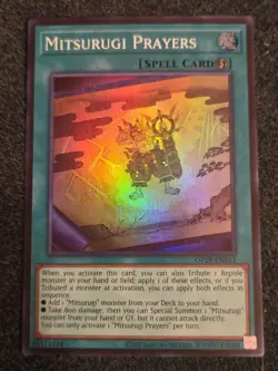 1x Yu-Gi-Oh! Mitsurugi Prayers - OP29-EN011 - Super Rare - NM - Image 1