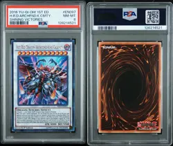 2016 YU-GI-Oh! Shining Victories 97 Hot Red Dragon Archfiend King Calamity PSA 8 - Image 3