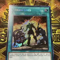 Yugioh A Hero Lives RA04-EN087 Secret Rare 1st Edition NM - Image 2