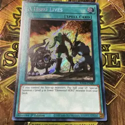 Yugioh A Hero Lives RA04-EN087 Secret Rare 1st Edition NM - Image 3