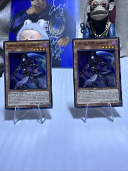 ELEMENTAL HERO SHADOW MIST SUPER RARE SDHS-EN001 LP 1ST EDITION X2 YUGIOH - Image 1