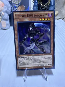 ELEMENTAL HERO SHADOW MIST SUPER RARE SDHS-EN001 LP 1ST EDITION X2 YUGIOH - Image 3