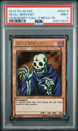 2012 YU-GI-Oh! Legendary Collection 3 Mega Packs EN219 Skull Servant PSA 9 - Image 4