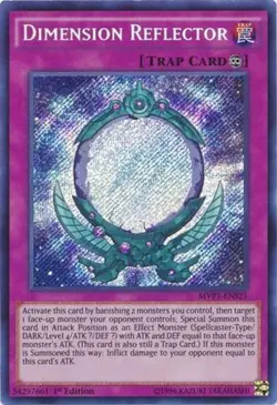Yugioh! LP Dimension Reflector - MVP1-ENS21 - Secret Rare - 1st Edition Lightly - Image 1