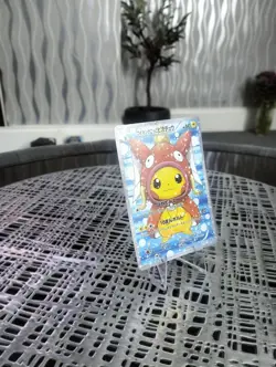 🔥Pikachu Poncho Magikarp Poncho CUSTOM Pokemon Japanese Card + TOP LOADER 🔥 - Image 2
