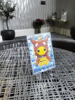 🔥Pikachu Poncho Magikarp Poncho CUSTOM Pokemon Japanese Card + TOP LOADER 🔥 - Image 5