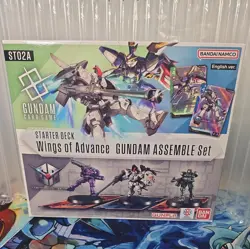 SEALED Gundam Card Game Starter Deck Assemble Set Wings of Advance ST02A TCG - Image 1