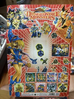 Dungeon Dice Monsters Yu Gi Oh! Holographic Dark fire Card & 4 Figures - Image 2