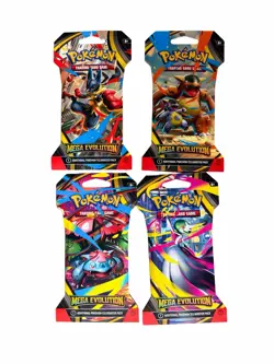 Pokemon Mega Evolution Booster Pack 10 Cards- Sealed- Lot Of 4 (as Shown) - Image 2
